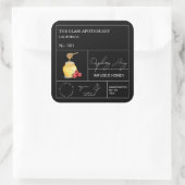 Étiquette de miel infusé de framboise apothecaire (Sac)