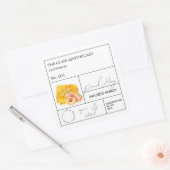 Étiquette de miel infusé de la pêche d'apothecaire (Enveloppe)
