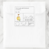 Étiquette de miel infusé de l'apothécaire (Sac)