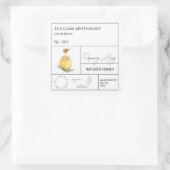 Étiquette de miel infusé de romarin d'apothecaire (Sac)