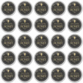 étiquette de miel Mason Jar imperméable de 25 po (Devant)