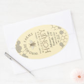 Étiquette de miel Queenline 16/32oz Abeille de mie (Enveloppe)