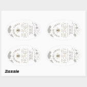 Étiquette de miel Queenline 16/32oz Abeille de mie (Feuille)