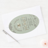 Étiquette de miel Queenline 16/32oz Honeycomb Bee (Enveloppe)