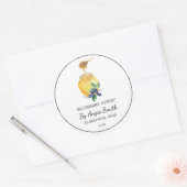 Étiquette de miel simple à base de bleuet (Enveloppe)