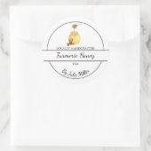 Étiquette de miel simple à base de curcuma maison (Sac)