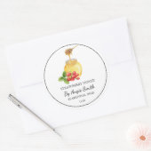 Étiquette de miel simple à base de fraise (Enveloppe)