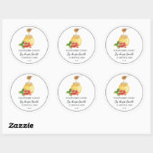 Étiquette de miel simple à base de fraise (Feuille)