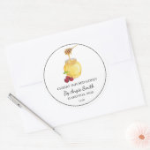 Étiquette de miel simple cerise infusée (Enveloppe)