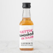 Étiquette de mini-bouteille Bachelorette Smashed i (Devant)