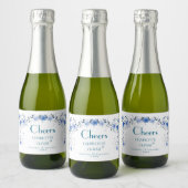 Étiquette de mini-bouteille de champagne à l'aquar (Bouteilles)