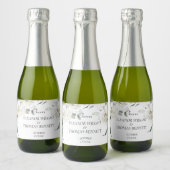 Étiquette de mini bouteille de champagne botanique (Bouteilles)