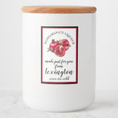 Étiquette de mini bouteille de grenade Liqueur | (Devant)