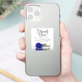 Étiquette de mini-bouteille de mariage glamour ros (Téléphone)