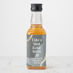 Étiquette de mini bouteille de whisky, étiquette d