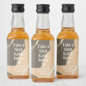 Étiquette de mini bouteille de whisky pour anniver (Bouteilles)
