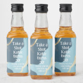 Étiquette de mini bouteille de whisky pour anniver (Bouteilles)