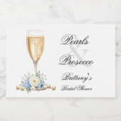Étiquette de mini-bouteille pour douche de mariée (Étiquettes simples)