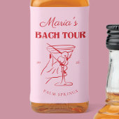 Étiquette de mini bouteille pour enterrement de vi