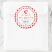 Étiquette de Mini tarte aux pommes maison (Sac)
