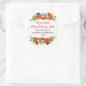 Étiquette de mise en conserve de confiture de baie (Sac)