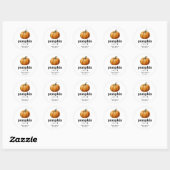 Étiquette de mise en conserve de jus de citrouille (Feuille)