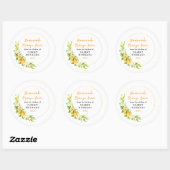 Étiquette de mise en conserve de jus d'orange fait (Feuille)