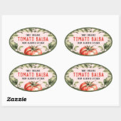 Étiquette de mise en conserve de salsa de tomate a (Feuille)