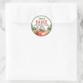 Étiquette de mise en conserve de sauce tomate pers (Sac)