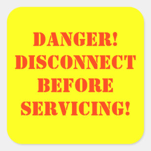 Étiquette de mise en garde de danger