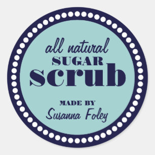 Étiquette de Modèle à sucres de cadre rond