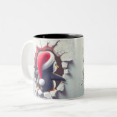 Étiquette de mug de Noël (Devant gauche)
