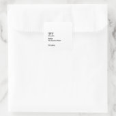 Étiquette de musée chic et drôle pour 40e annivers (Sac)