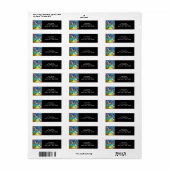 Étiquette de musique de jazz psychédélique (Feuille entière)