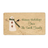 Étiquette de neige primitif (Devant)