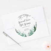 Étiquette de nettoyage à la main de la forêt de fl (Enveloppe)