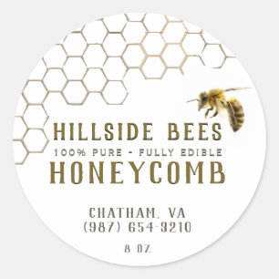 Étiquette de nid d'abeille