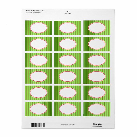 Étiquette de Noël (Feuille entière)