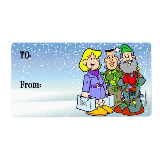 Étiquette de Noël (Devant)