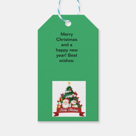 étiquette de Noël (Devant)