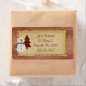 Étiquette de Noël (En situation)