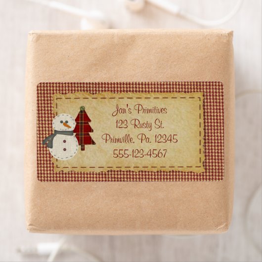 Étiquette de Noël (En situation)