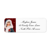 étiquette de Noël Art déco vintage rétro (Devant)