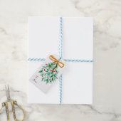 Étiquette de Noël au gui (Avec de laficelle)