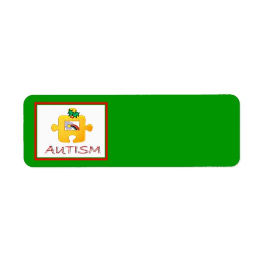 Étiquette de Noël autiste (Devant)