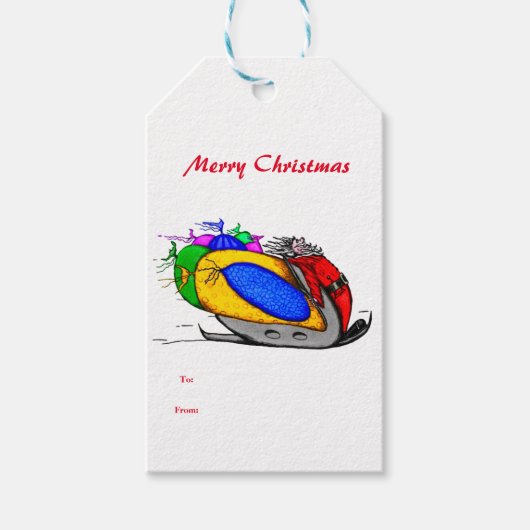 Étiquette de Noël Cadeau (Devant)