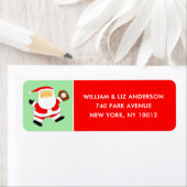 Étiquette de Noël de baseball (En situation)