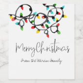 Étiquette de Noël de Noël (Étiquettes simples)