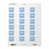 Étiquette de Noël Dove (Feuille entière)