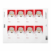 Étiquette de Noël du Père Noël (Feuille entière)